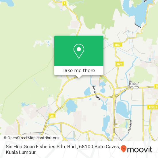 Peta Sin Hup Guan Fisheries Sdn. Bhd., 68100 Batu Caves