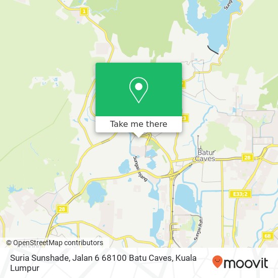 Suria Sunshade, Jalan 6 68100 Batu Caves map