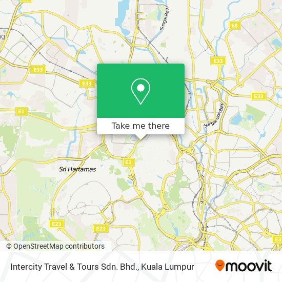 Intercity Travel & Tours Sdn. Bhd. map