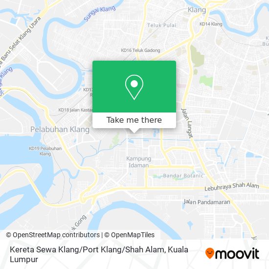 Peta Kereta Sewa Klang / Port Klang / Shah Alam