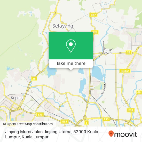 Peta Jinjang Murni Jalan Jinjang Utama, 52000 Kuala Lumpur