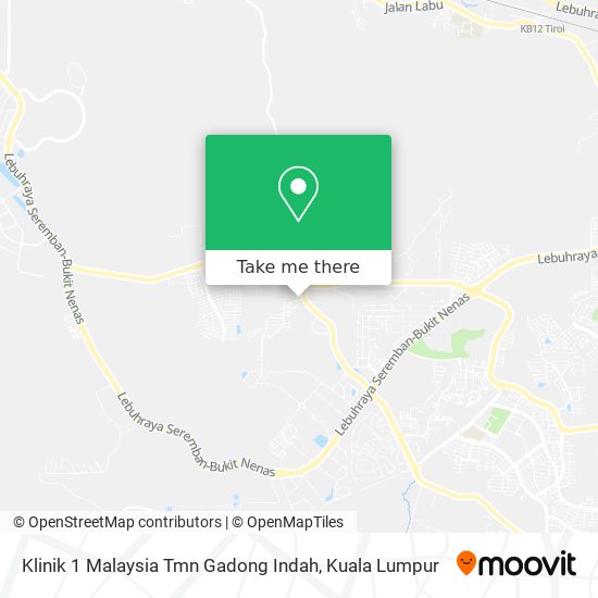 Klinik 1 Malaysia Tmn Gadong Indah map