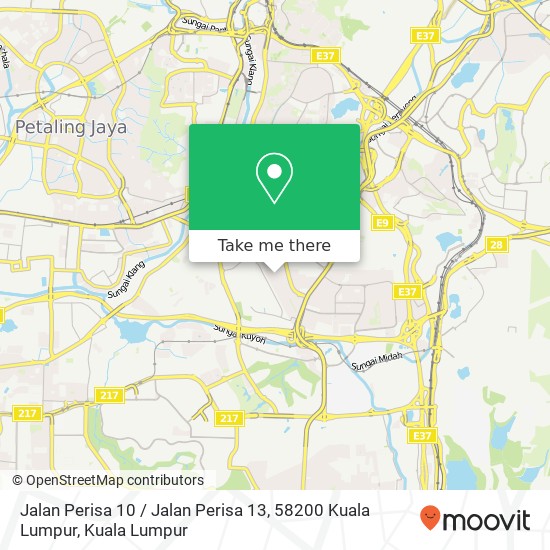 Peta Jalan Perisa 10 / Jalan Perisa 13, 58200 Kuala Lumpur