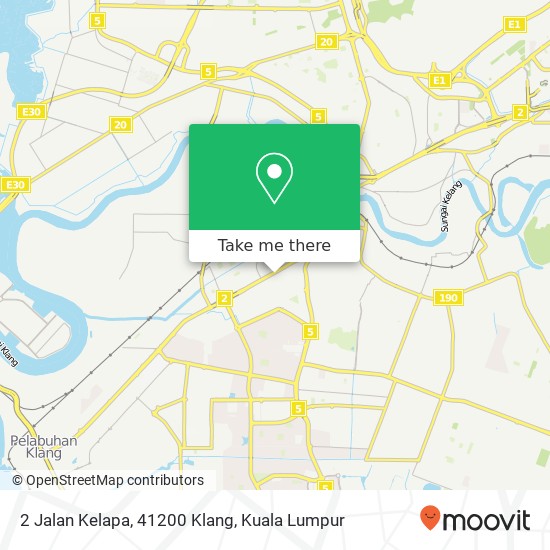 Peta 2 Jalan Kelapa, 41200 Klang