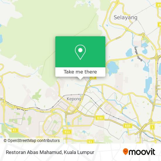 Restoran Abas Mahamud map