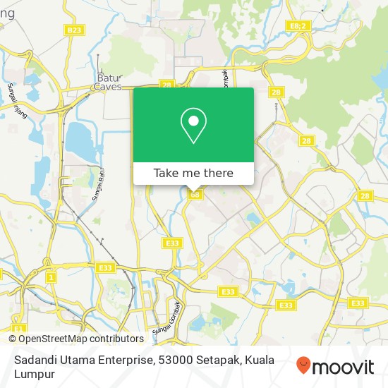 Peta Sadandi Utama Enterprise, 53000 Setapak