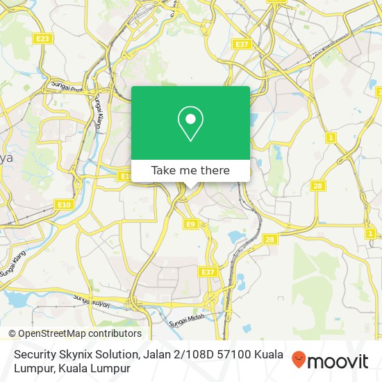 Security Skynix Solution, Jalan 2 / 108D 57100 Kuala Lumpur map