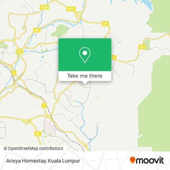 Arisya Homestay map