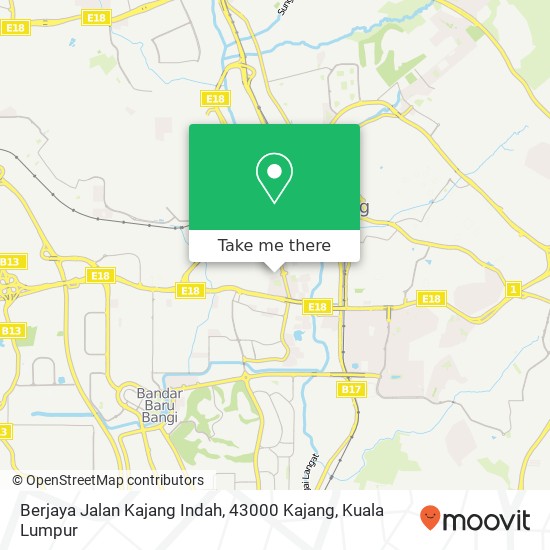 Berjaya Jalan Kajang Indah, 43000 Kajang map
