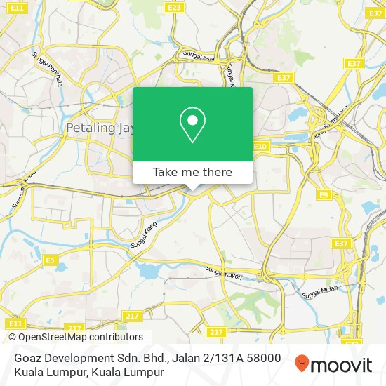 Goaz Development Sdn. Bhd., Jalan 2 / 131A 58000 Kuala Lumpur map