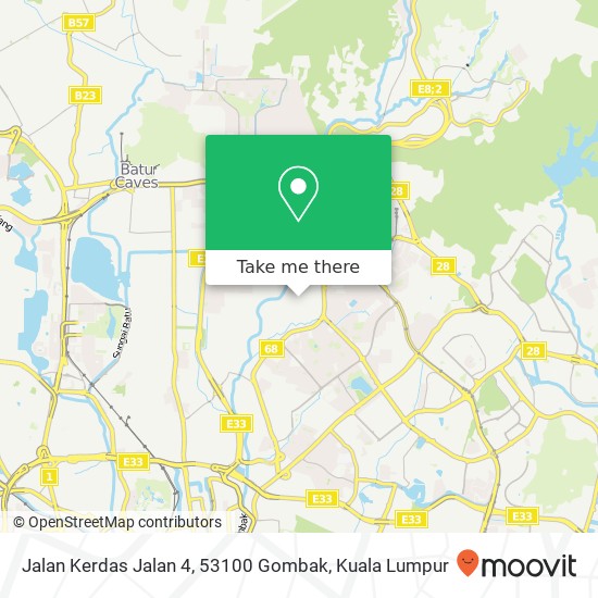 Jalan Kerdas Jalan 4, 53100 Gombak map