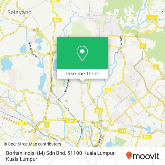 Borhan Indisi (M) Sdn Bhd, 51100 Kuala Lumpur map