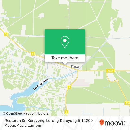 Restoran Sri Kerayong, Lorong Kerayong 5 42200 Kapar map