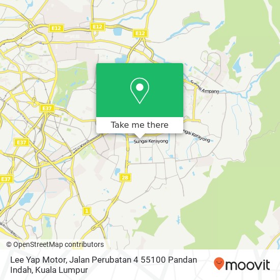 Lee Yap Motor, Jalan Perubatan 4 55100 Pandan Indah map