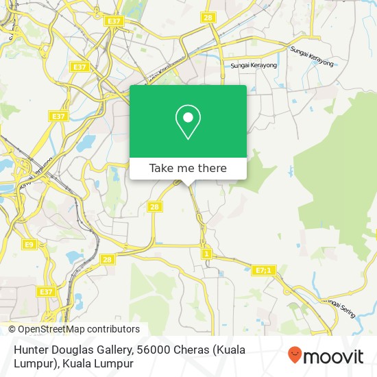 Hunter Douglas Gallery, 56000 Cheras (Kuala Lumpur) map