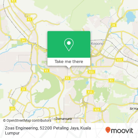 Zoas Engineering, 52200 Petaling Jaya map