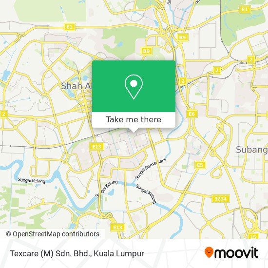 Texcare (M) Sdn. Bhd. map