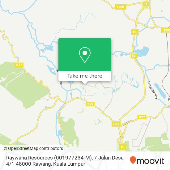 Peta Raywana Resources (001977234-M), 7 Jalan Desa 4 / 1 48000 Rawang