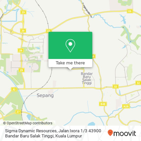 Sigma Dynamic Resources, Jalan Ixora 1 / 3 43900 Bandar Baru Salak Tinggi map