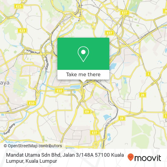 Mandat Utama Sdn Bhd, Jalan 3 / 148A 57100 Kuala Lumpur map
