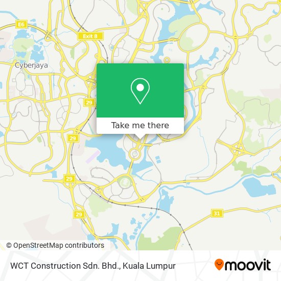 WCT Construction Sdn. Bhd. map