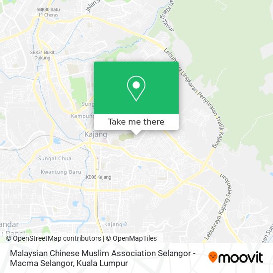 Peta Malaysian Chinese Muslim Association Selangor - Macma Selangor