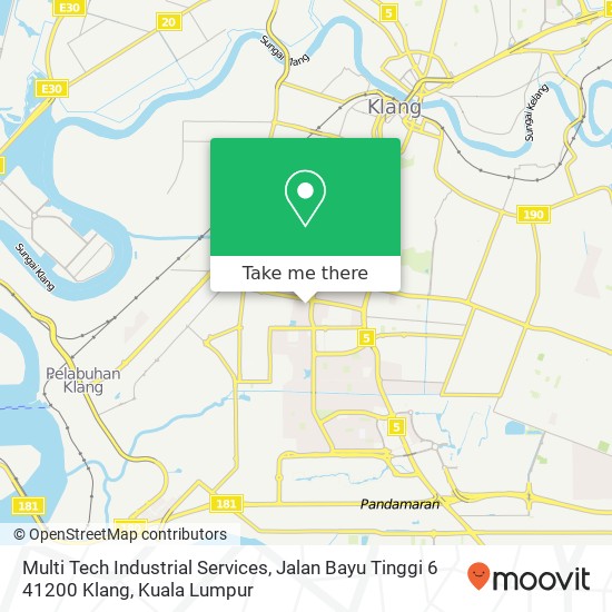 Multi Tech Industrial Services, Jalan Bayu Tinggi 6 41200 Klang map