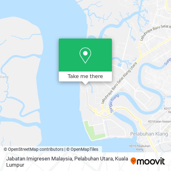 Peta Jabatan Imigresen Malaysia, Pelabuhan Utara