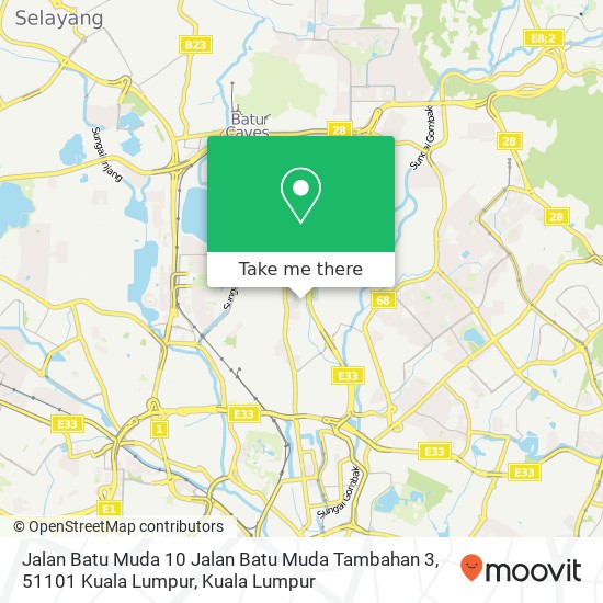 Peta Jalan Batu Muda 10 Jalan Batu Muda Tambahan 3, 51101 Kuala Lumpur