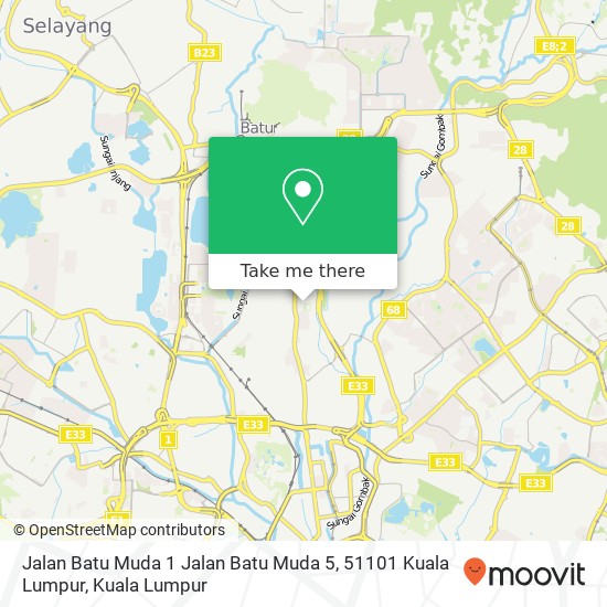 Peta Jalan Batu Muda 1 Jalan Batu Muda 5, 51101 Kuala Lumpur