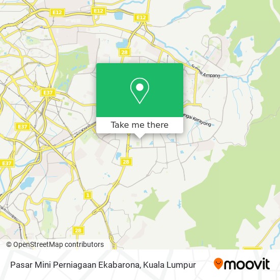 Pasar Mini Perniagaan Ekabarona map