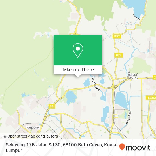 Selayang 17B Jalan SJ 30, 68100 Batu Caves map