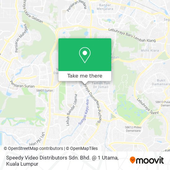 Speedy Video Distributors Sdn. Bhd. @ 1 Utama map