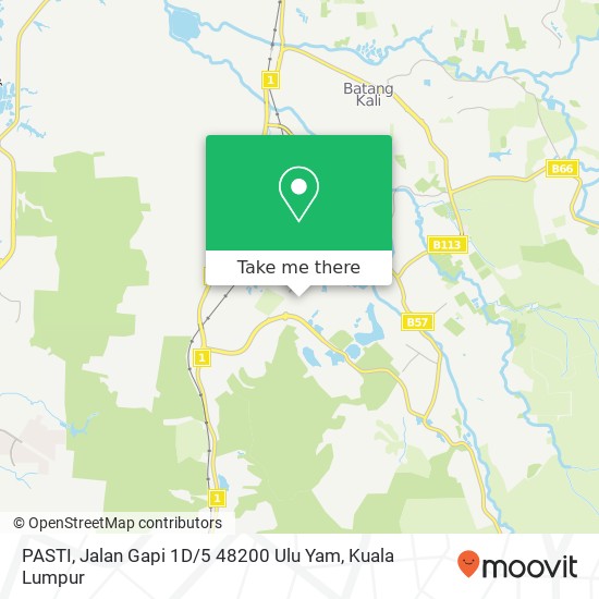 Peta PASTI, Jalan Gapi 1D / 5 48200 Ulu Yam