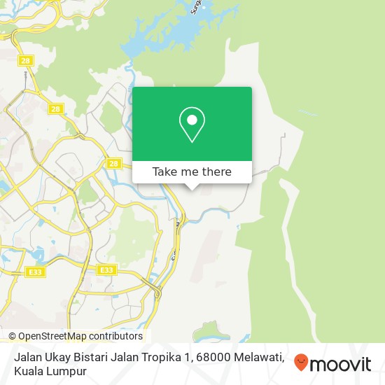 Jalan Ukay Bistari Jalan Tropika 1, 68000 Melawati map