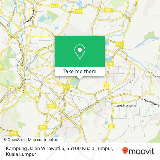 Peta Kampung Jalan Wirawati 6, 55100 Kuala Lumpur