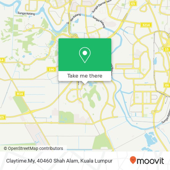 Peta Claytime.My, 40460 Shah Alam