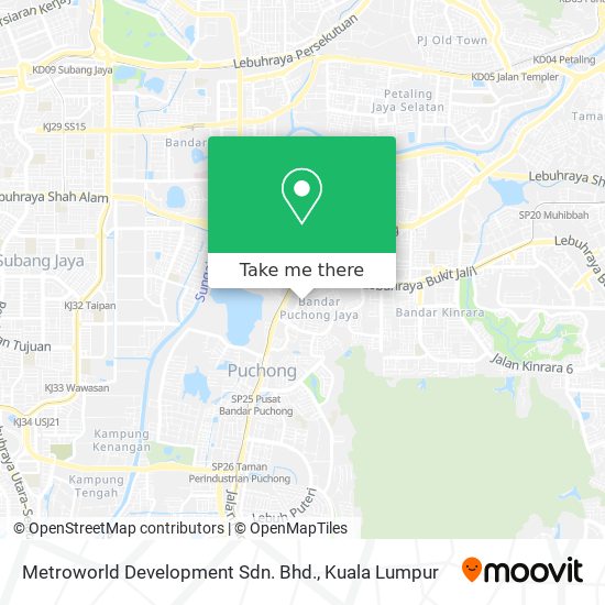 Metroworld Development Sdn. Bhd. map