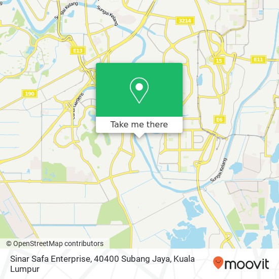 Peta Sinar Safa Enterprise, 40400 Subang Jaya