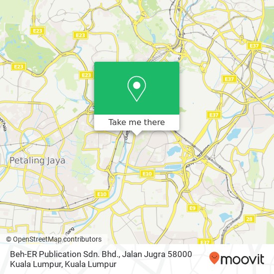 Beh-ER Publication Sdn. Bhd., Jalan Jugra 58000 Kuala Lumpur map