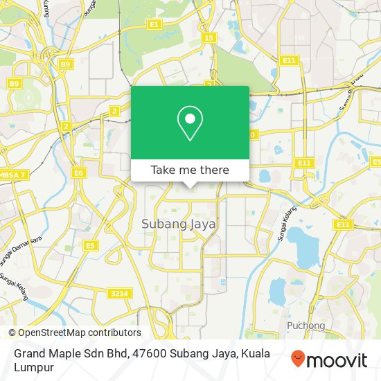 Grand Maple Sdn Bhd, 47600 Subang Jaya map