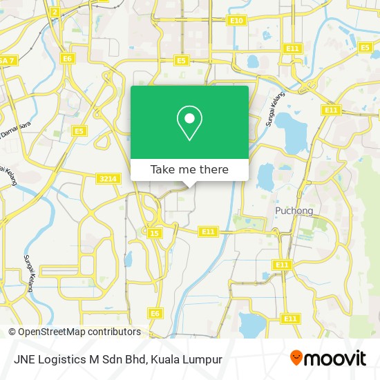 JNE Logistics M Sdn Bhd map