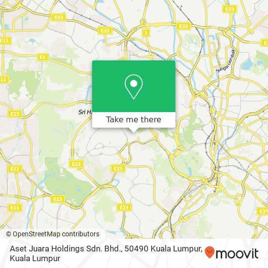 Peta Aset Juara Holdings Sdn. Bhd., 50490 Kuala Lumpur