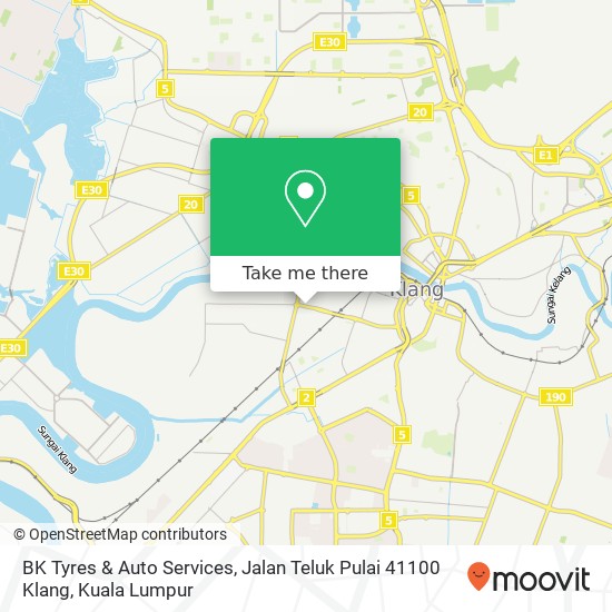 BK Tyres & Auto Services, Jalan Teluk Pulai 41100 Klang map