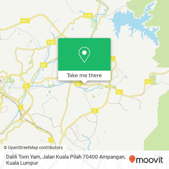 Dalili Tom Yam, Jalan Kuala Pilah 70400 Ampangan map