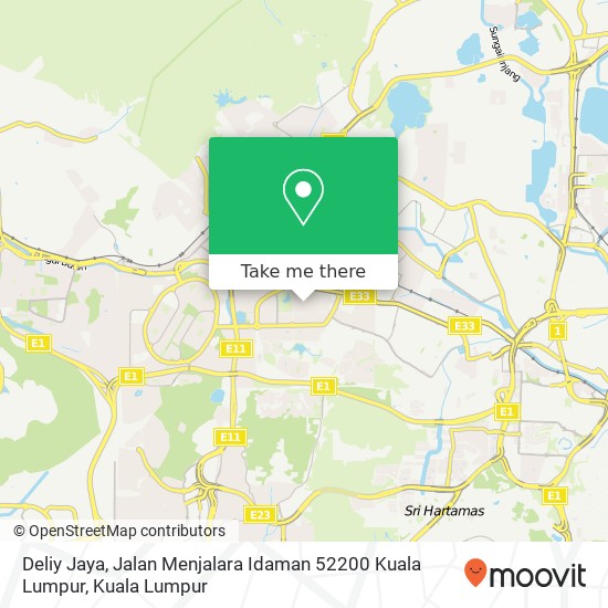 Deliy Jaya, Jalan Menjalara Idaman 52200 Kuala Lumpur map