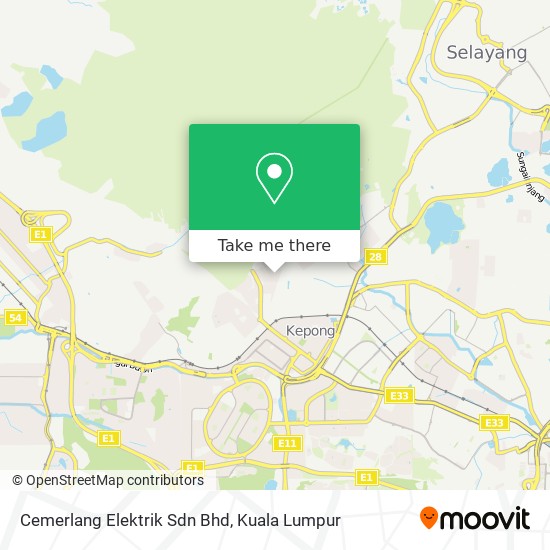 Cemerlang Elektrik Sdn Bhd map