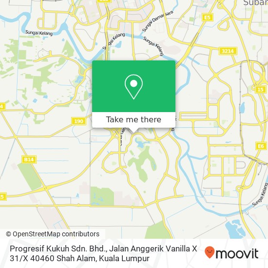 Progresif Kukuh Sdn. Bhd., Jalan Anggerik Vanilla X 31 / X 40460 Shah Alam map