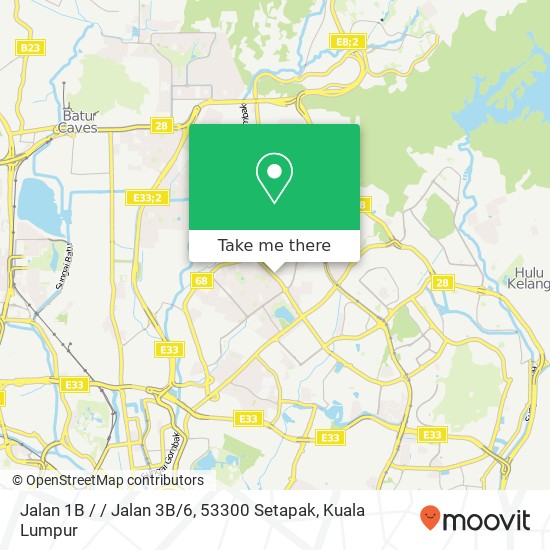 Jalan 1B / / Jalan 3B / 6, 53300 Setapak map