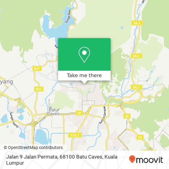 Peta Jalan 9 Jalan Permata, 68100 Batu Caves